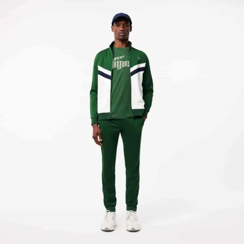 Lacoste Sweatshirt zippé Tennis imprimé