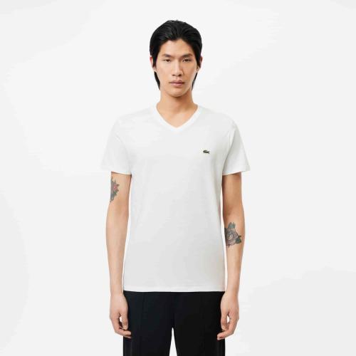 Lacoste T-shirt coton Pima léger col V