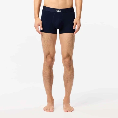 Lacoste Lot de 3 boxers courts dépareillés en coton stretch