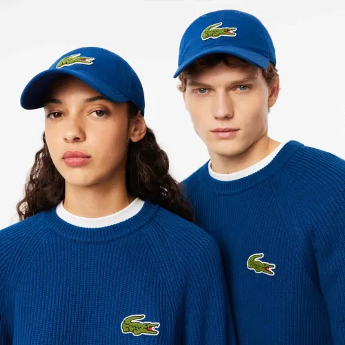 Lacoste Casquette twill de coton badge Crocodile