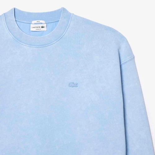 Lacoste Sweatshirt loose fit molleton effet délavé