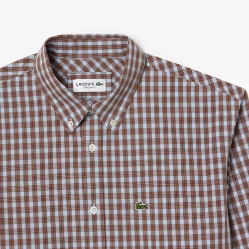 Lacoste Chemise regular fit à carreaux popeline