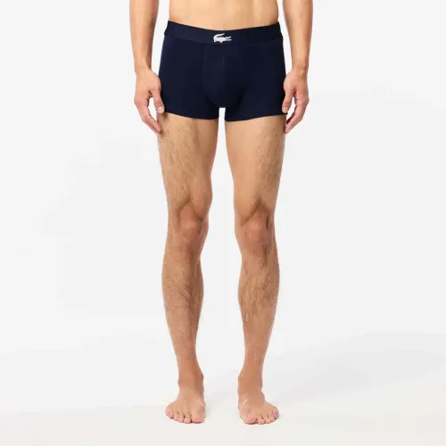 Lacoste Lot de 3 boxers courts dépareillés en coton stretch