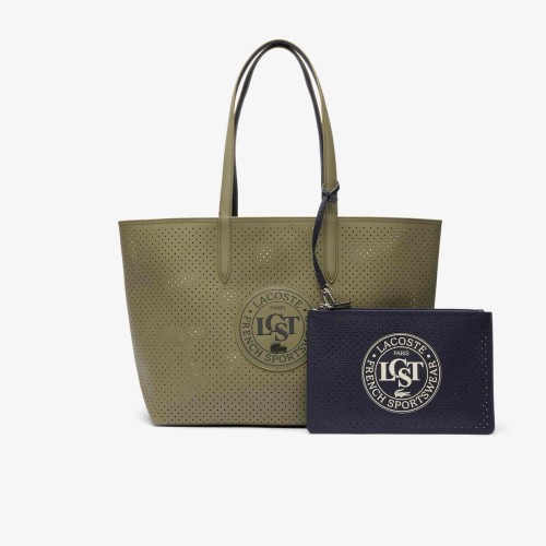 Lacoste Sac cabas Anna réversible perforé