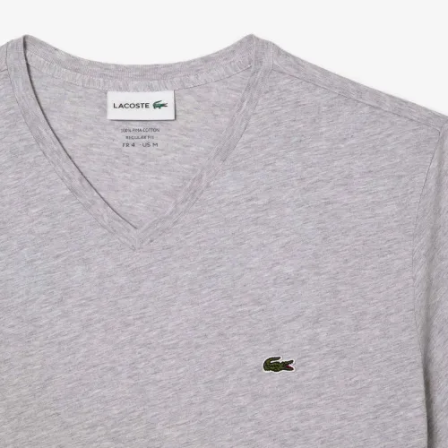 Lacoste T-shirt coton Pima léger col V