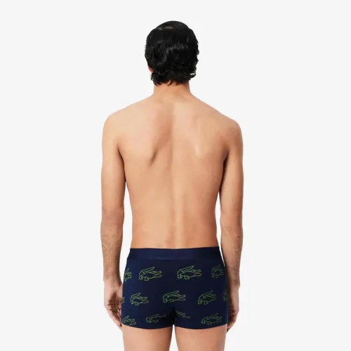 Lacoste Boxer court stretch imprimé crocodile