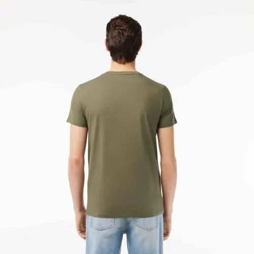 Lacoste T-shirt coton Pima léger col V