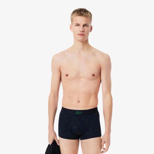 Lacoste Lot de 3 boxers courts imprimé crocodile