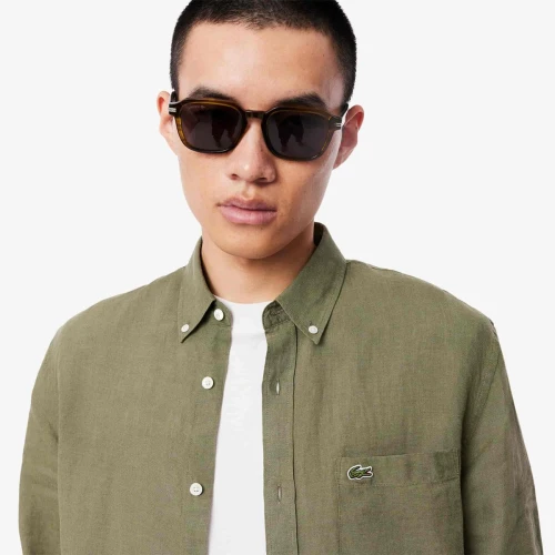 Chemise homme Lacoste en lin