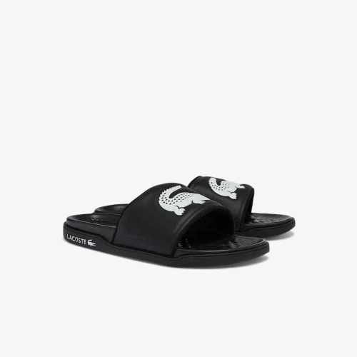 Lacoste Claquettes Croco Dualiste homme en synthétique avec logo