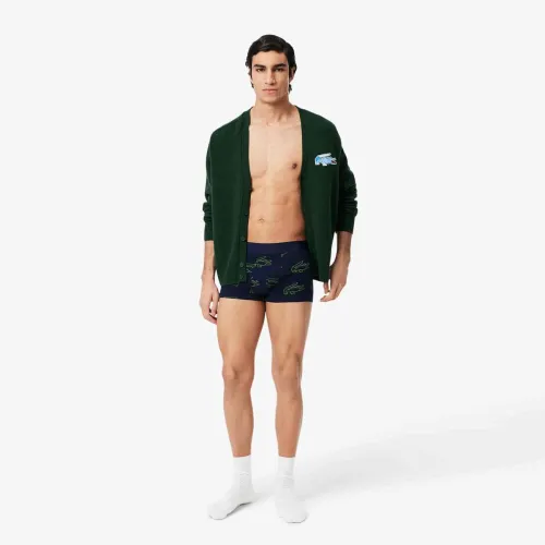Lacoste Boxer court stretch imprimé crocodile