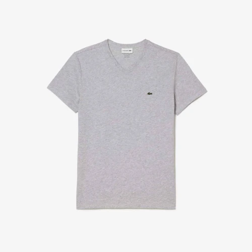 Lacoste T-shirt coton Pima léger col V