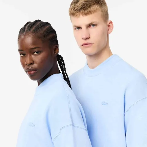 Lacoste Sweatshirt loose fit molleton effet délavé