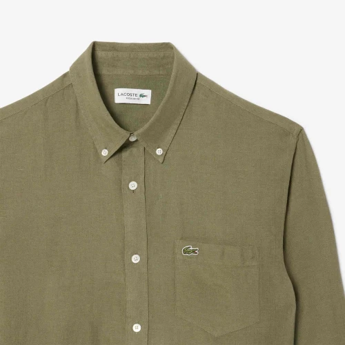 Chemise homme Lacoste en lin