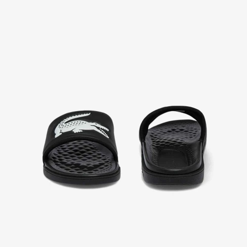 Lacoste Claquettes Croco Dualiste homme en synthétique avec logo