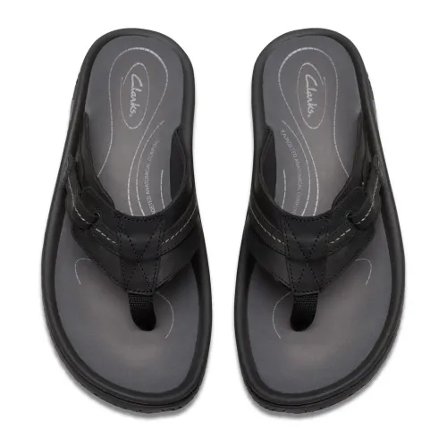 Clarks - Wesley Sun Black Leather