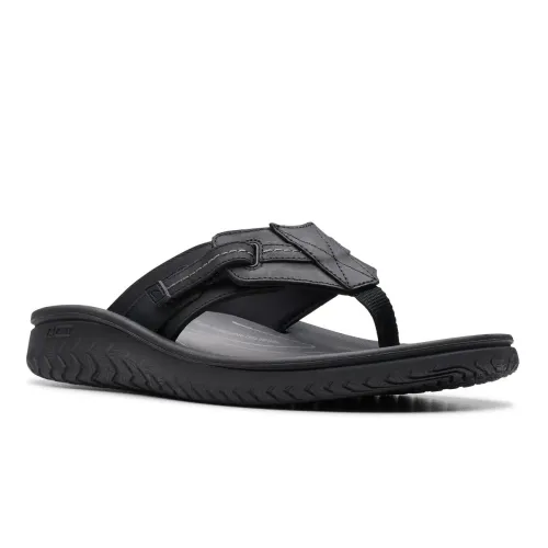 Clarks - Wesley Sun Black Leather