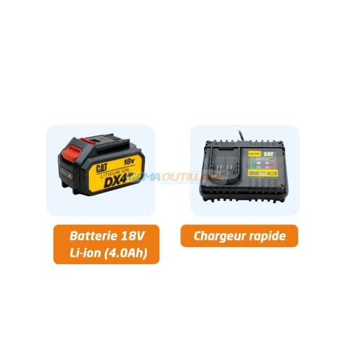 MINI SCIE A CHAINE S/FIL 18V 4.0AH CATERPILLAR