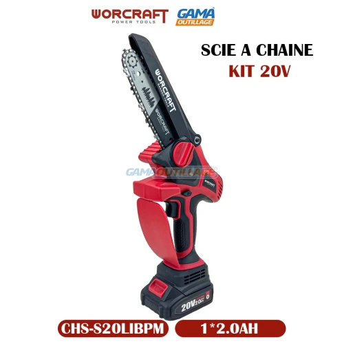 Worcraft - SCIE A CHAINE KIT 20V 1*2.0AH WORCRAFT