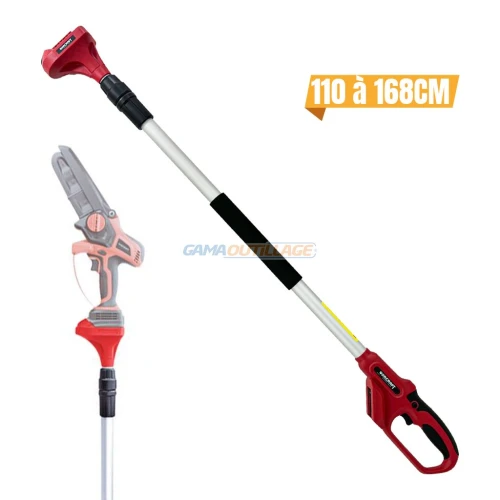 Worcraft - MANCHE TELESCOPIQUE POUR SCIE A CHAINE 110-165MM WORCRAFT