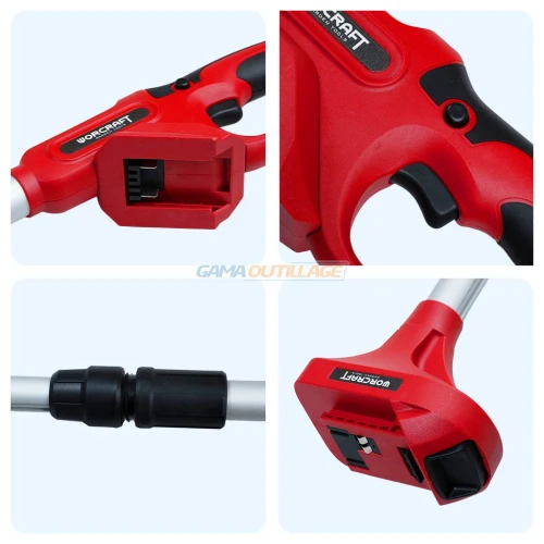 Worcraft - MANCHE TELESCOPIQUE POUR SCIE A CHAINE 160-260CM WORCRAFT