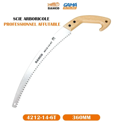 Bahco - SCIE ARBORICOLE PROFESSIONNEL AFFUTABLE BAHCO