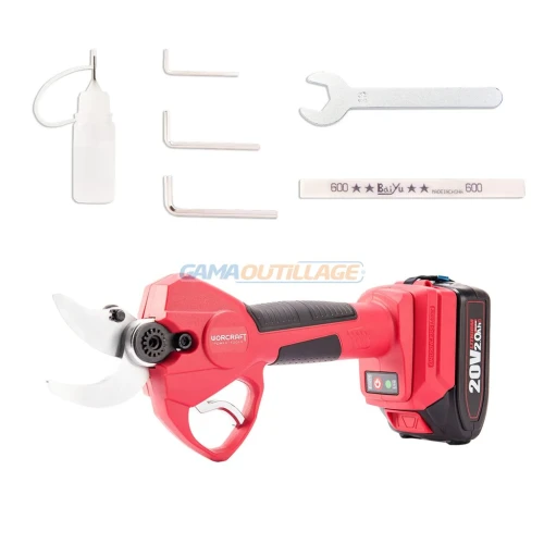 Worcraft - SECATEUR S/FIL 2*2.0AH 20V WORCRAFT