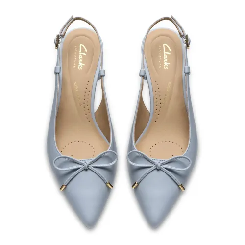 Clarks - Zarey Bow Light Blue Lea