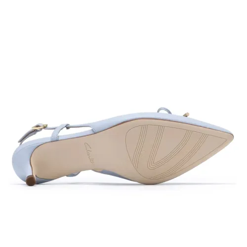 Clarks - Zarey Bow Light Blue Lea