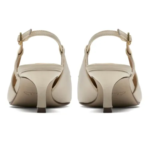 Clarks - Zarey Bow Cream Leather