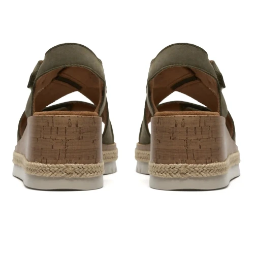 Clarks - Kidiki Sun Dark Olive Nub