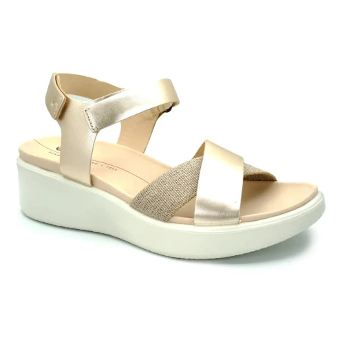 Ecco - Ecco Flowt Wedge Lx W Pure Wh Gold