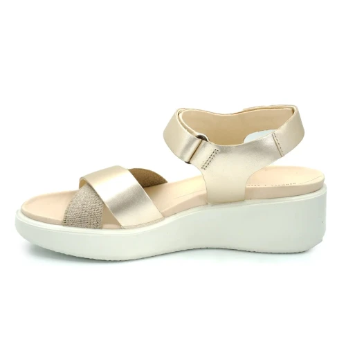 Ecco - Ecco Flowt Wedge Lx W Pure Wh Gold