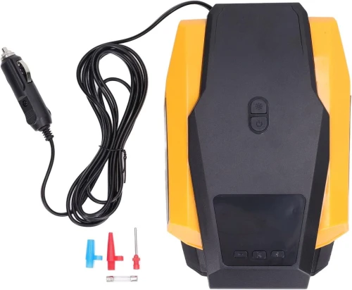 Gonfleur De Pneu ATJ-1166S, 150PSI Compresseur D'air Portable Pompe à Pneu 12V Avec Pompe à Air Légère LED Pour Voiture Moto, Manomètre Numérique