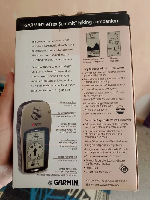 Gps Garmin etrex summit