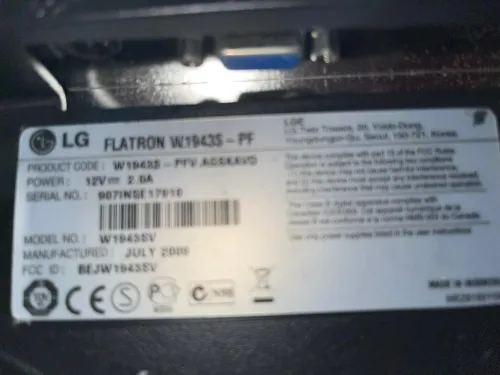 LG w1943s 60 hz