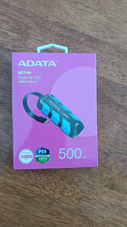 Disque Dur Externe ADATA SC740 SSD 500Go avec USB 3.2 Gen 2