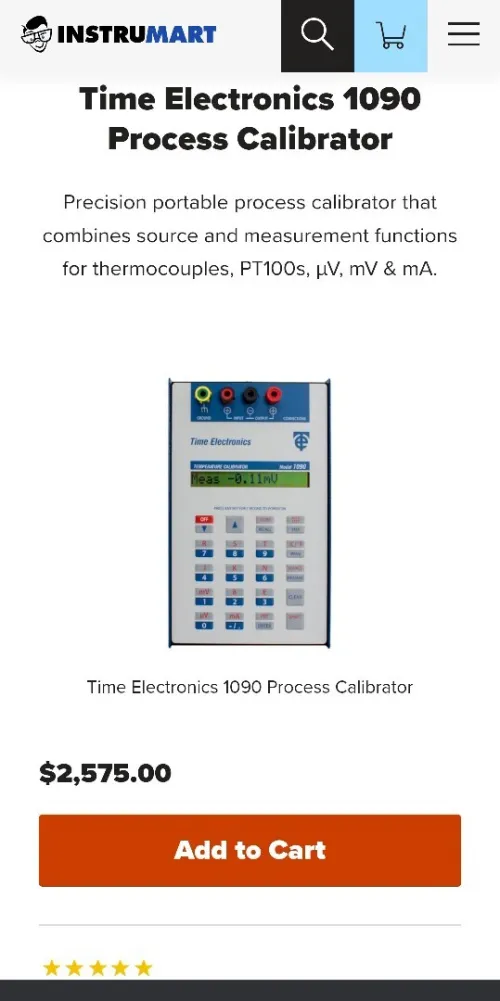 Testeur multifonction Industriel Time Electronics 1090 - Calibrateur de Processus Portable
