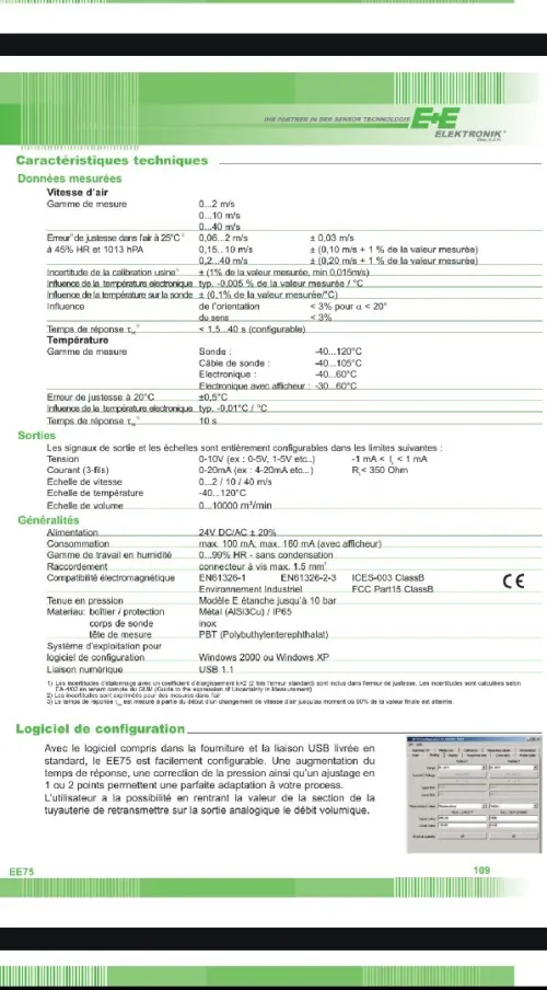 Transmetteur de vitesse dair et de gaz haute précision jusqu'à 10 Bar, applications industrielles