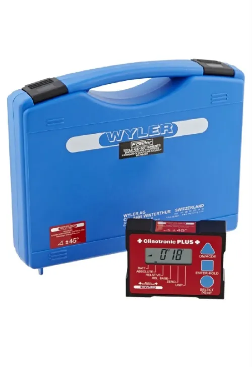 Inclinomètre Niveau electronique de precision, niveau d ingenieur Clinotronic PLUS 45