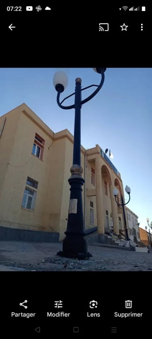 Candélabres d'éclairage public 