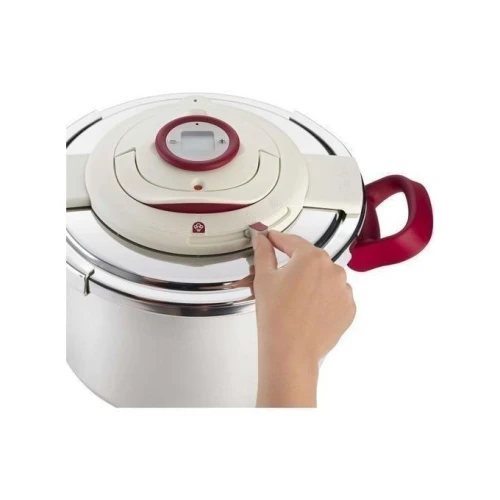 Seb Autocuiseur Cocotte Minute - Clipso+ Précision 4.5L - Gris/Rouge