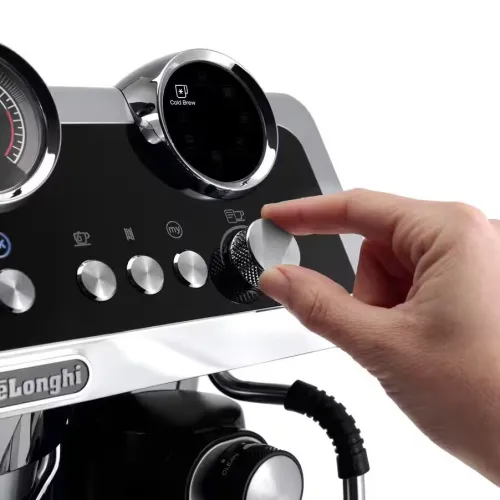 DELONGHI Specialista Maestro EC9865.M - machine a café broyeur barista - boisson froides - 19 bars - 1450 Watts - grains 250 g -Buse vapeur -  Ecran digital- 8 recettes