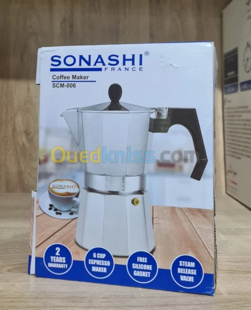 Mini Cafetière Espresso Capacité De 6 Tasses SONASHI SCM-006