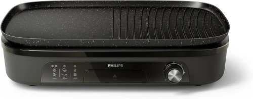 Grill de table Philips serie 3000 HD6210/90- 2400W-plaque 2en1-surface 1250cm2- (de90 a 210 degre)
