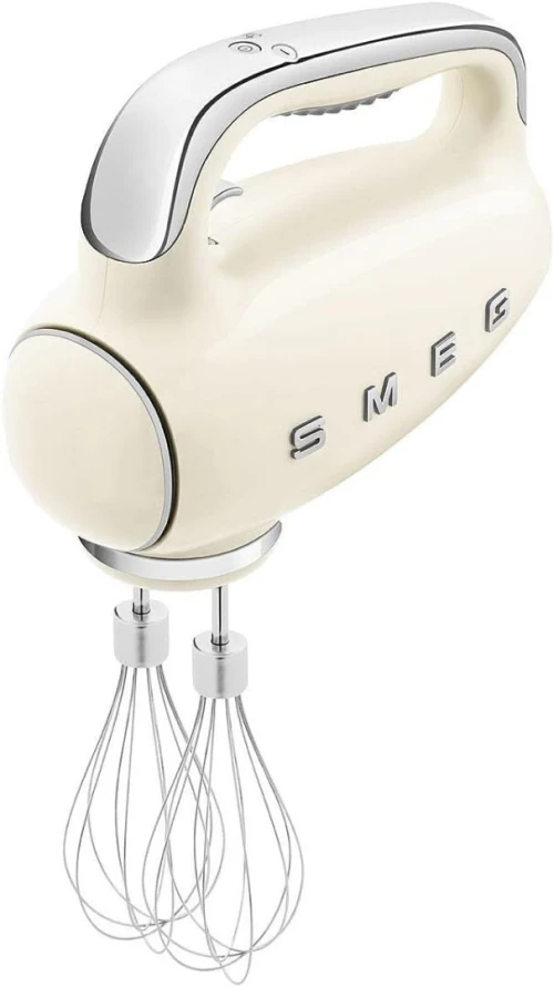 Smeg Batteur Électrique BEIGE , 9 Niveaux de Vitesse, Fonction Turbo, 250W - HMF01CREU