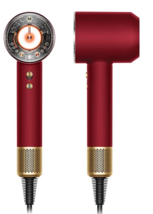 Sèche-cheveux Supersonic Nural (Velours rouge/Or) - 5 accessoires 1600w - HD16