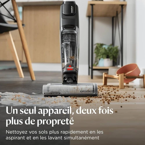 Aspirateur laveur Bissell New Crosswave Omniforce Edge Select - Nettoyeur Multi-Surfaces 3 En 1 Sans Fil