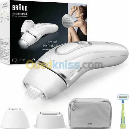 SilkExpert Pro 3 Epilation semi-définitive Appareil à Lumière Pulsée, 300 000 flashs - PL3122