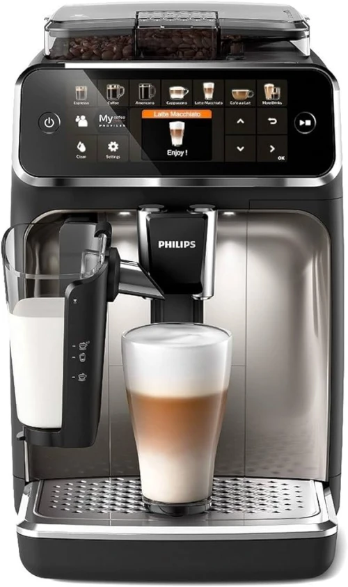 Machine a cafe avec broyeur cappuccino 15 BARS Philips SERIE 5400 EP5447/90 Noir